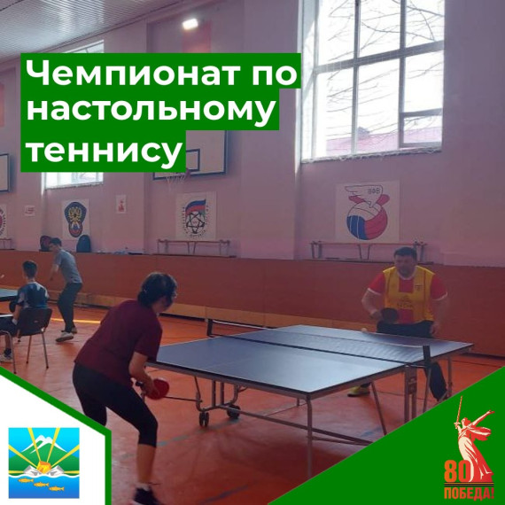 Чемпионат по настольному теннису.